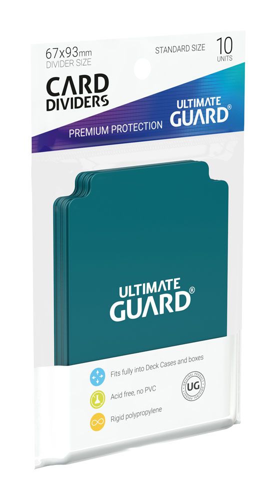 Ultimate Guard Card Dividers Standard Size 10 Petrol Ultimate Guard