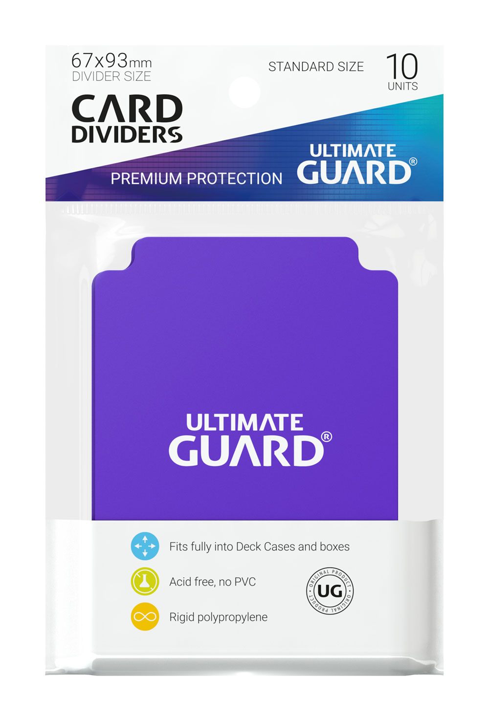 Ultimate Guard Card Dividers Standard Size 10 Purple Ultimate Guard