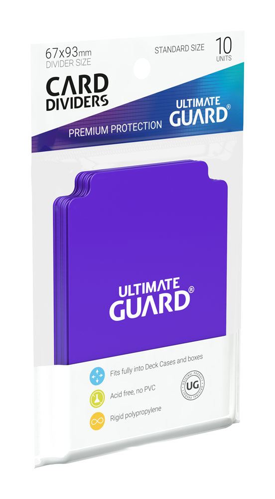 Ultimate Guard Card Dividers Standard Size 10 Purple Ultimate Guard