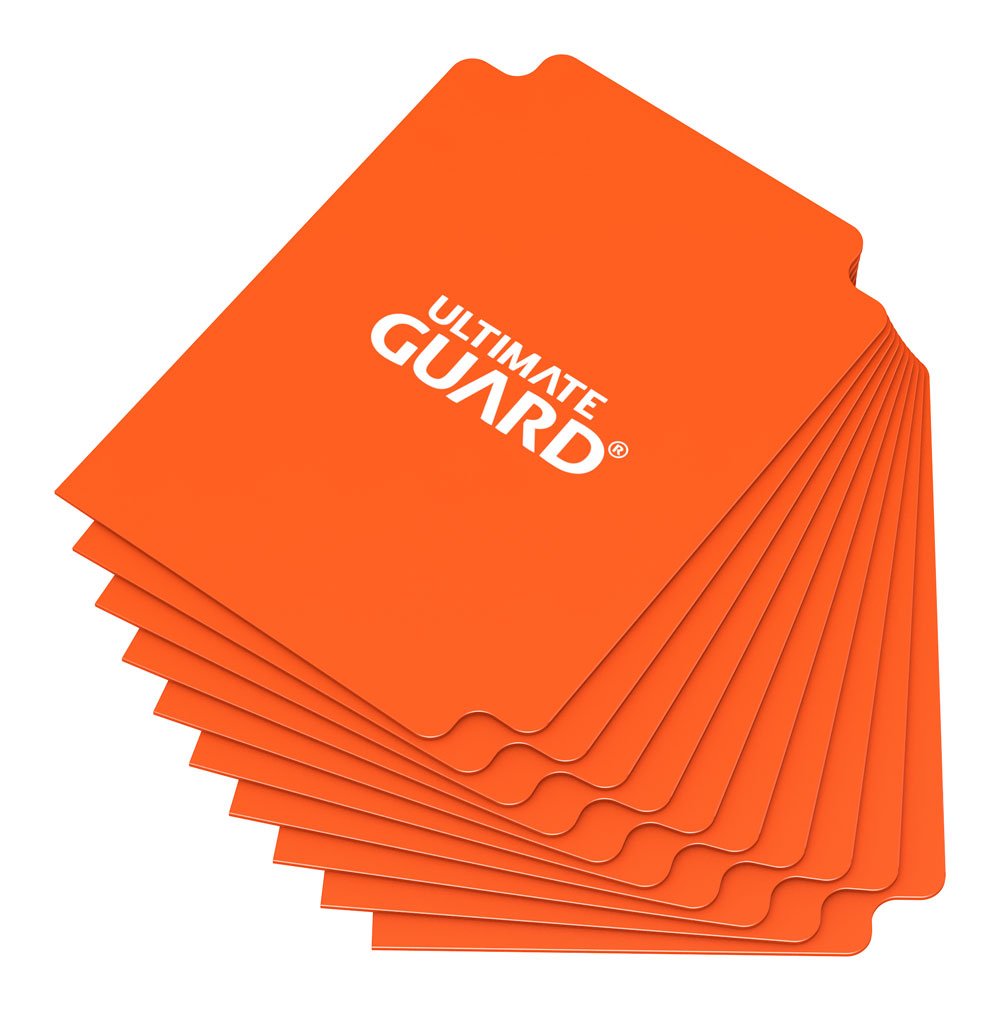 Ultimate Guard Card Dividers Standard Size 10 Orange Ultimate Guard