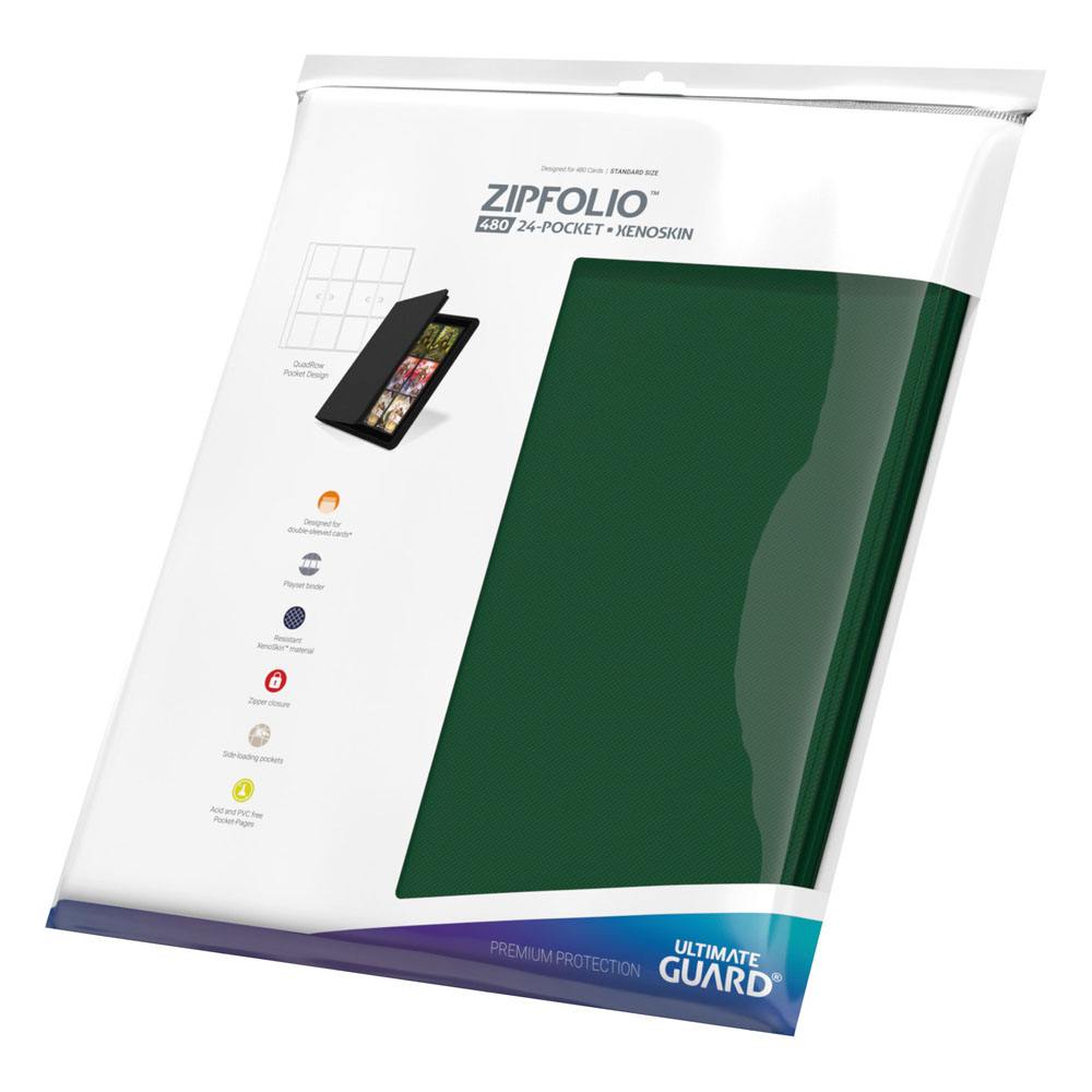 Ultimate Guard Zipfolio 480 24 Pocket Xenoskin Green Ultimate Guard