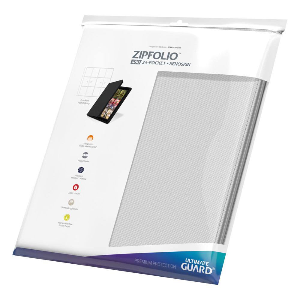 Ultimate Guard Zipfolio 480 24 Pocket Xenoskin White Ultimate Guard