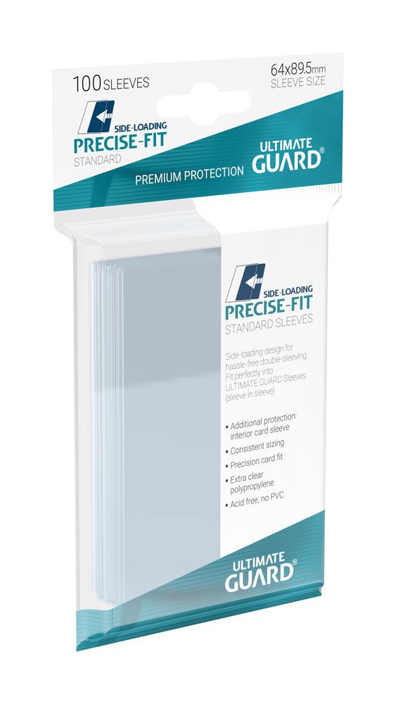 Ultimate Guard Precise Fit Sleeves Standard Size 100 Side Loading Ultimate Guard
