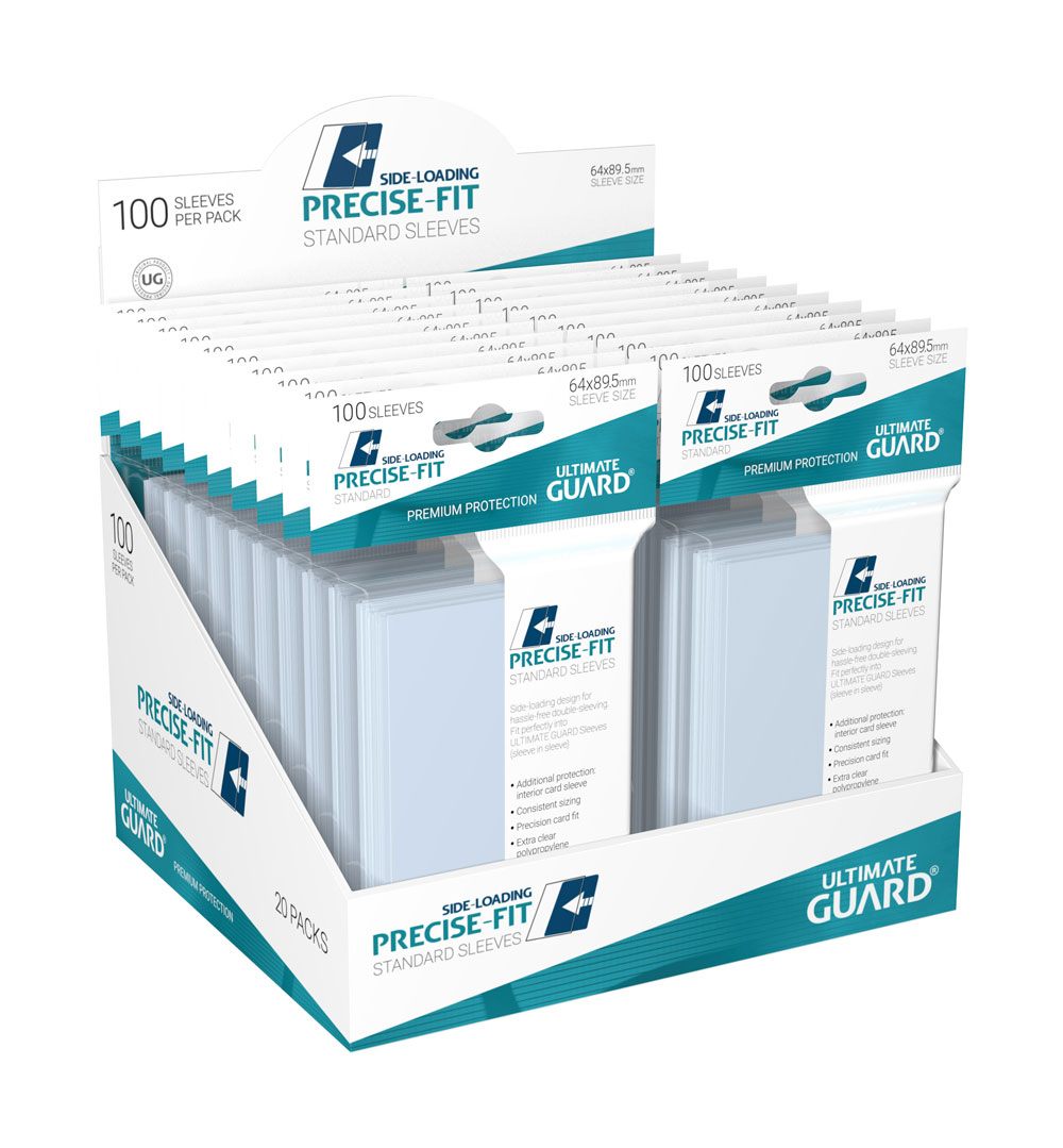 Ultimate Guard Precise Fit Sleeves Standard Size 100 Side Loading Ultimate Guard