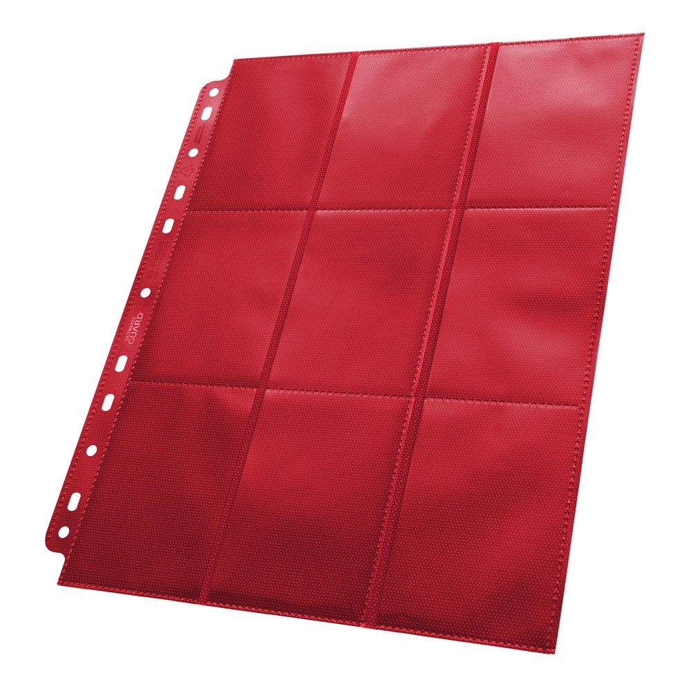 Ultimate Guard 18 Pocket Pages Side Loading 50 Red Ultimate Guard
