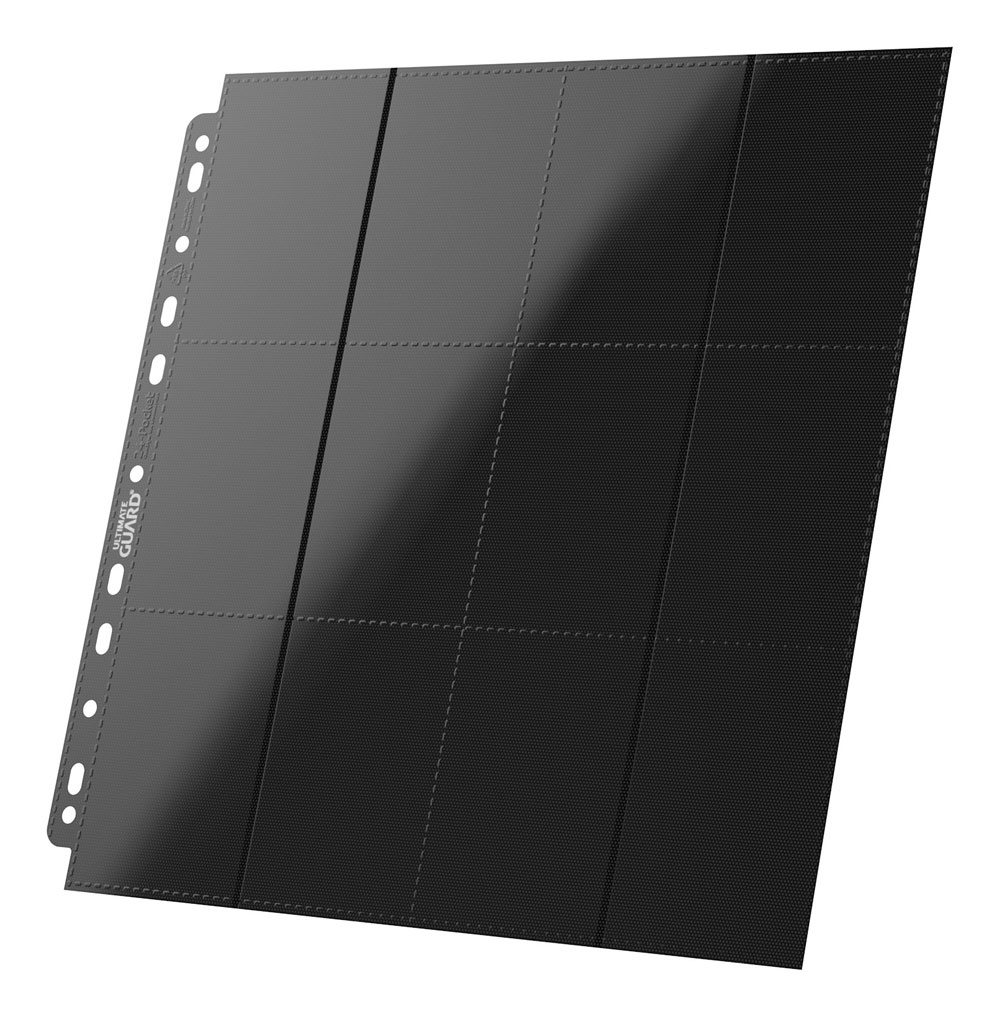 Ultimate Guard 24 Pocket QuadRow Pages Side Loading 10 Black Ultimate Guard