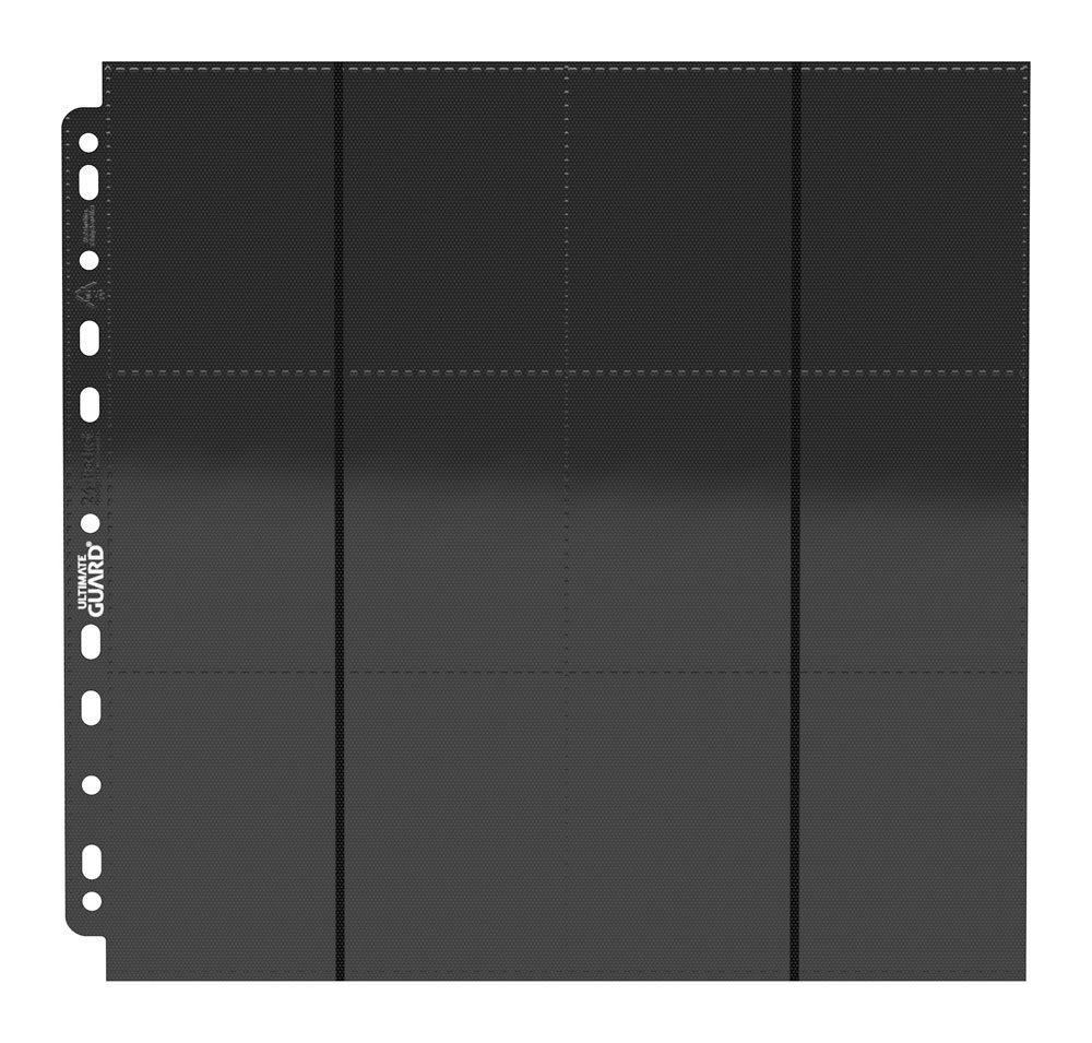 Ultimate Guard 24 Pocket QuadRow Pages Side Loading 10 Black Ultimate Guard