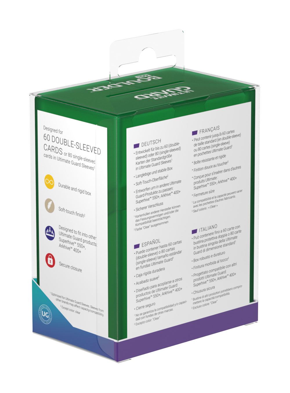 Ultimate Guard Boulder 60+ Emerald Ultimate Guard