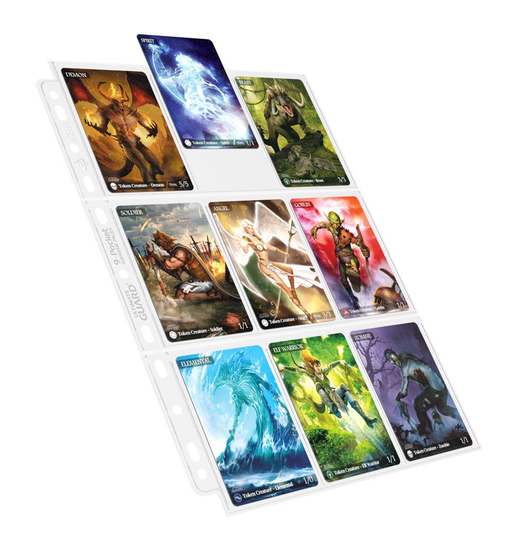 Ultimate Guard 9 Pocket Pages Top Loading 100 Transparent Ultimate Guard