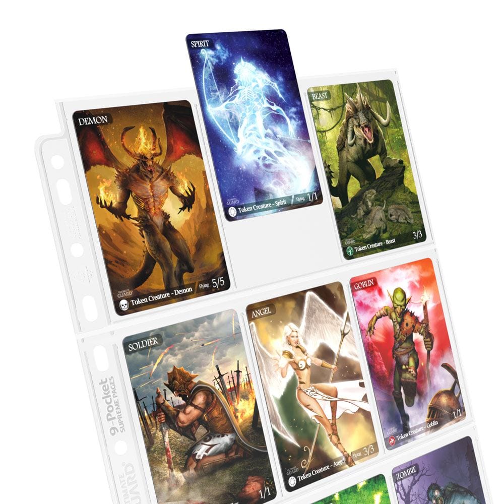 Ultimate Guard 9 Pocket Pages Top Loading 100 Transparent Ultimate Guard