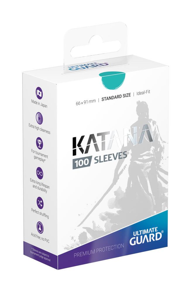 Ultimate Guard Katana Sleeves Standard Size 100 Turquoise Ultimate Guard