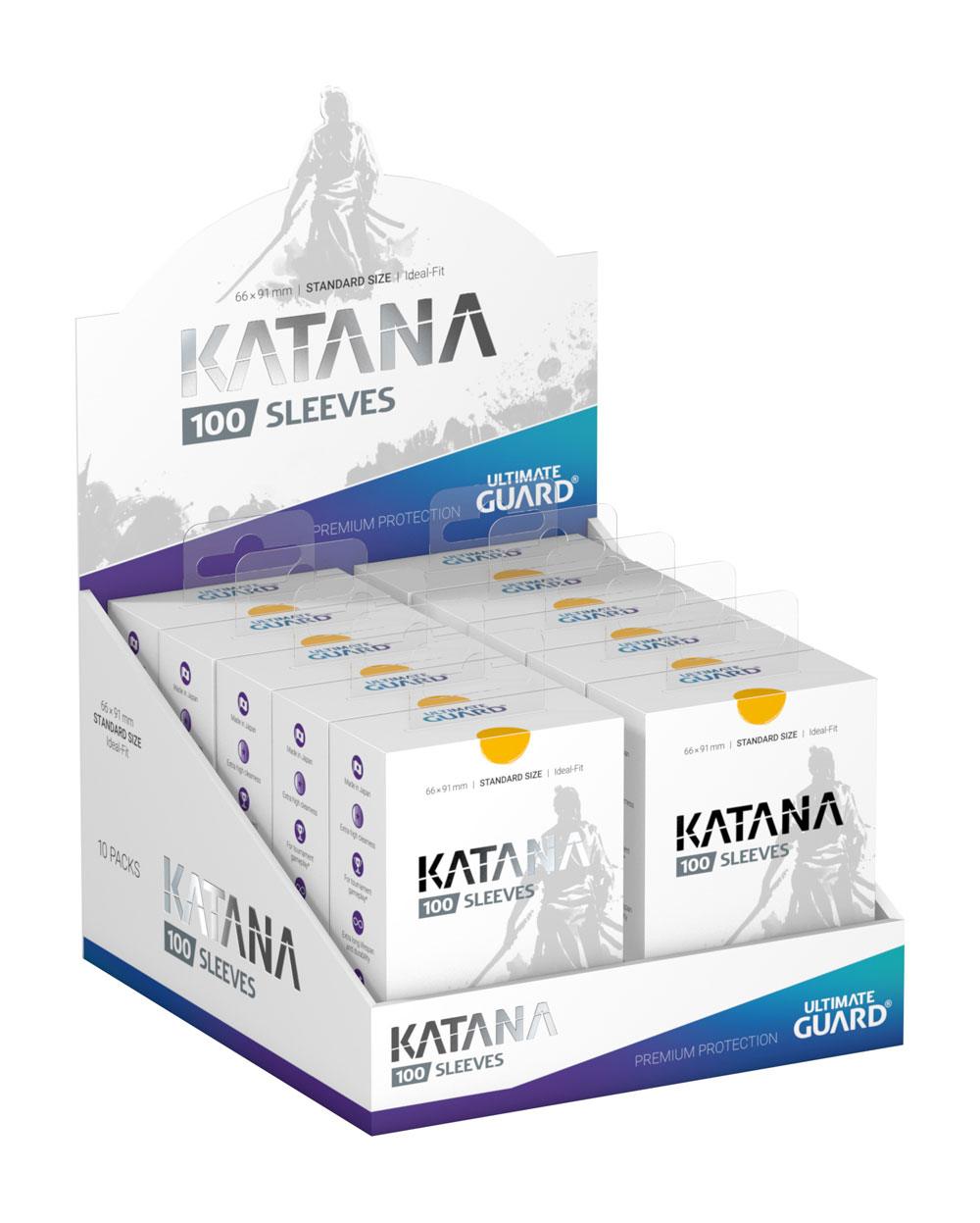 Ultimate Guard Katana Sleeves Standard Size 100 Yellow Ultimate Guard