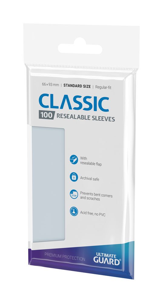 Ultimate Guard Classic Sleeves Standard Size 100 Resealable Ultimate Guard