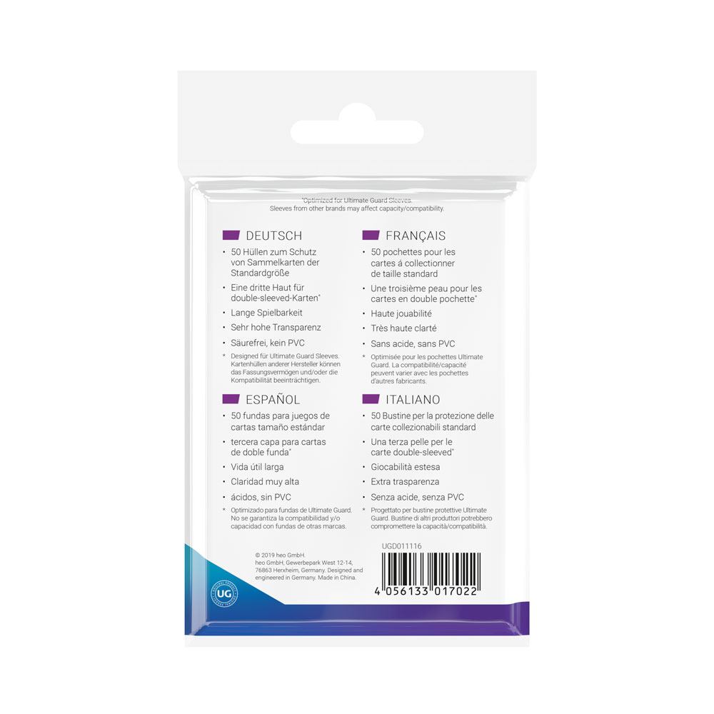 Ultimate Guard Supreme UX 3rd Skin Sleeves 50 Ultimate Guard