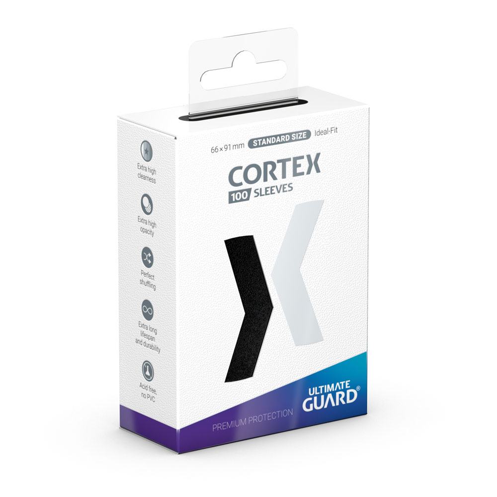 Ultimate Guard Cortex Sleeves Standard Size 100 Black Ultimate Guard
