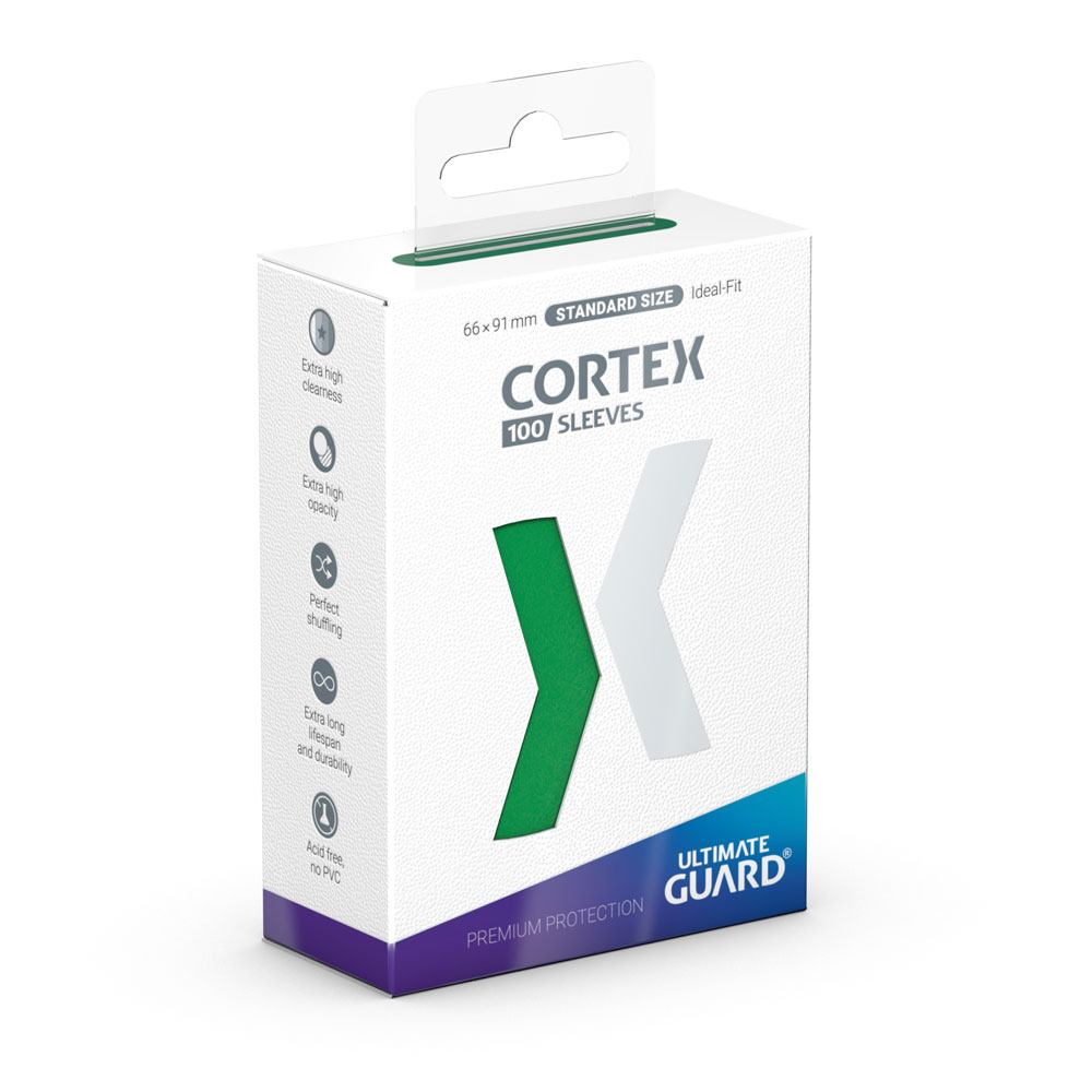 Ultimate Guard Cortex Sleeves Standard Size 100 Green Ultimate Guard