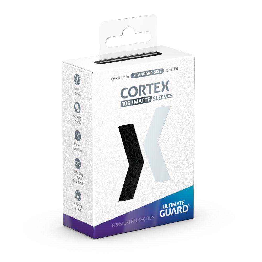 Ultimate Guard Cortex Sleeves Matte Standard Size 100 Black Ultimate Guard