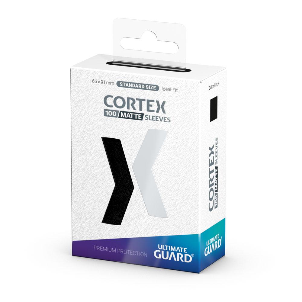 Ultimate Guard Cortex Sleeves Matte Standard Size 100 Black Ultimate Guard