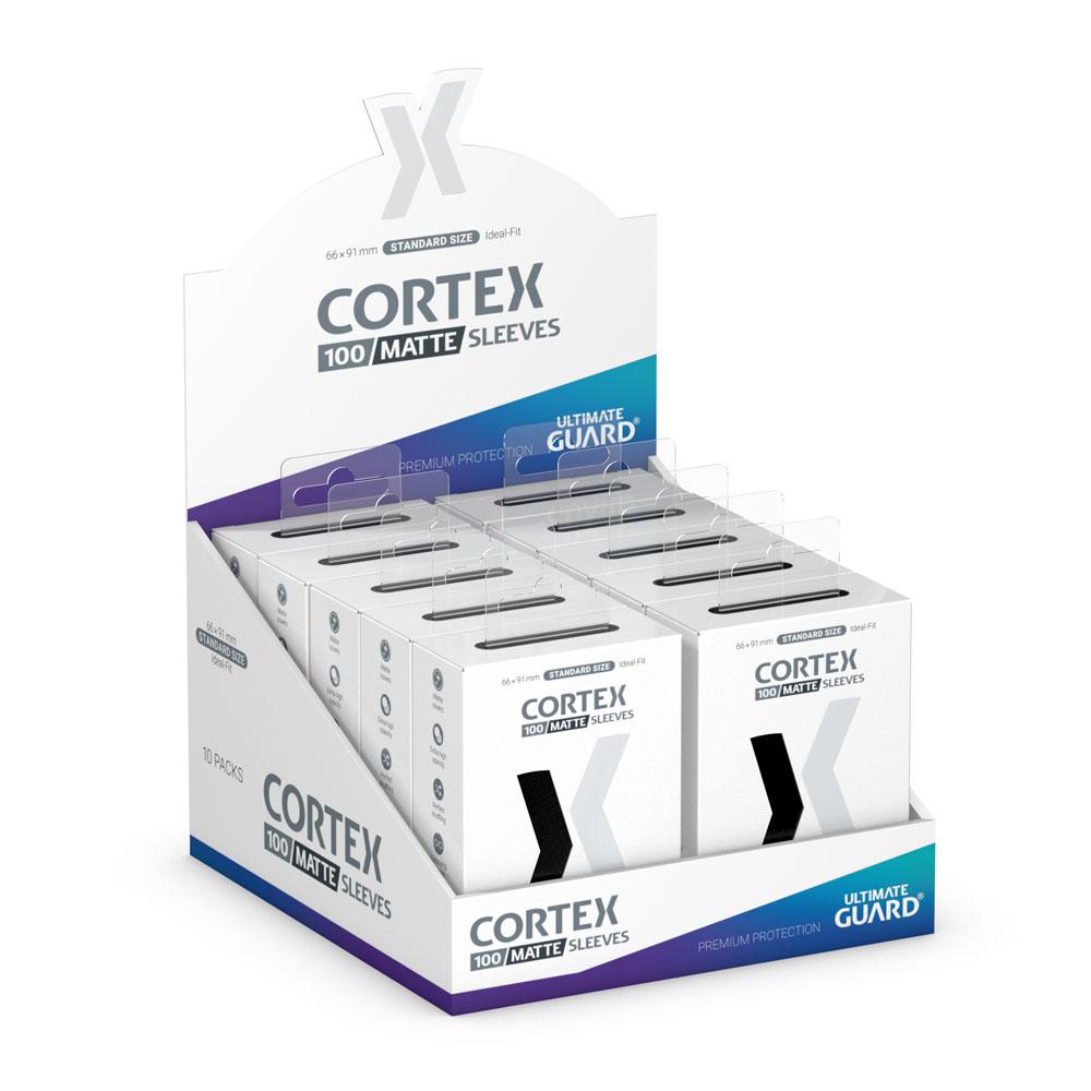 Ultimate Guard Cortex Sleeves Matte Standard Size 100 Black Ultimate Guard