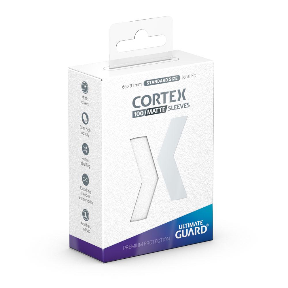 Ultimate Guard Cortex Sleeves Matte Standard Size 100 White Ultimate Guard