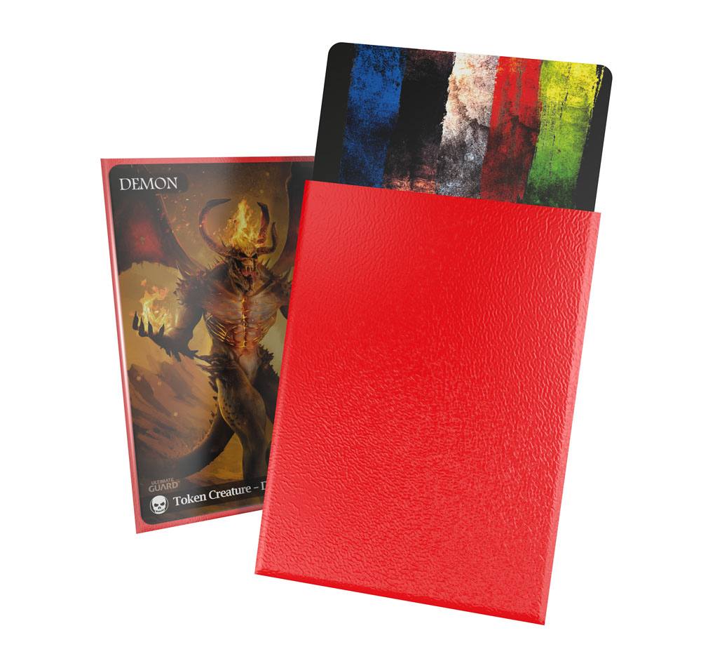 Ultimate Guard Cortex Sleeves Matte Standard Size 100 Red Ultimate Guard