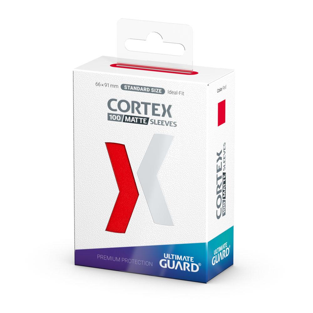 Ultimate Guard Cortex Sleeves Matte Standard Size 100 Red Ultimate Guard
