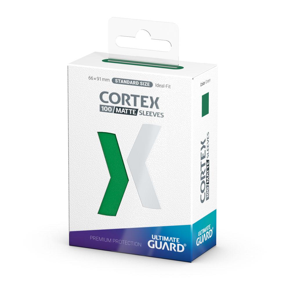 Ultimate Guard Cortex Sleeves Matte Standard Size 100 Green Ultimate Guard