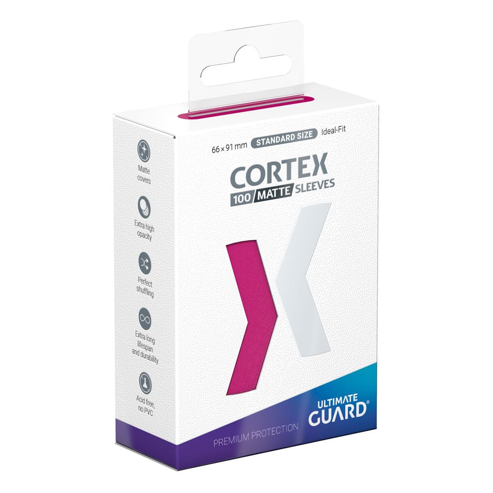 Ultimate Guard Cortex Sleeves Matte Standard Size 100 Pink Ultimate Guard