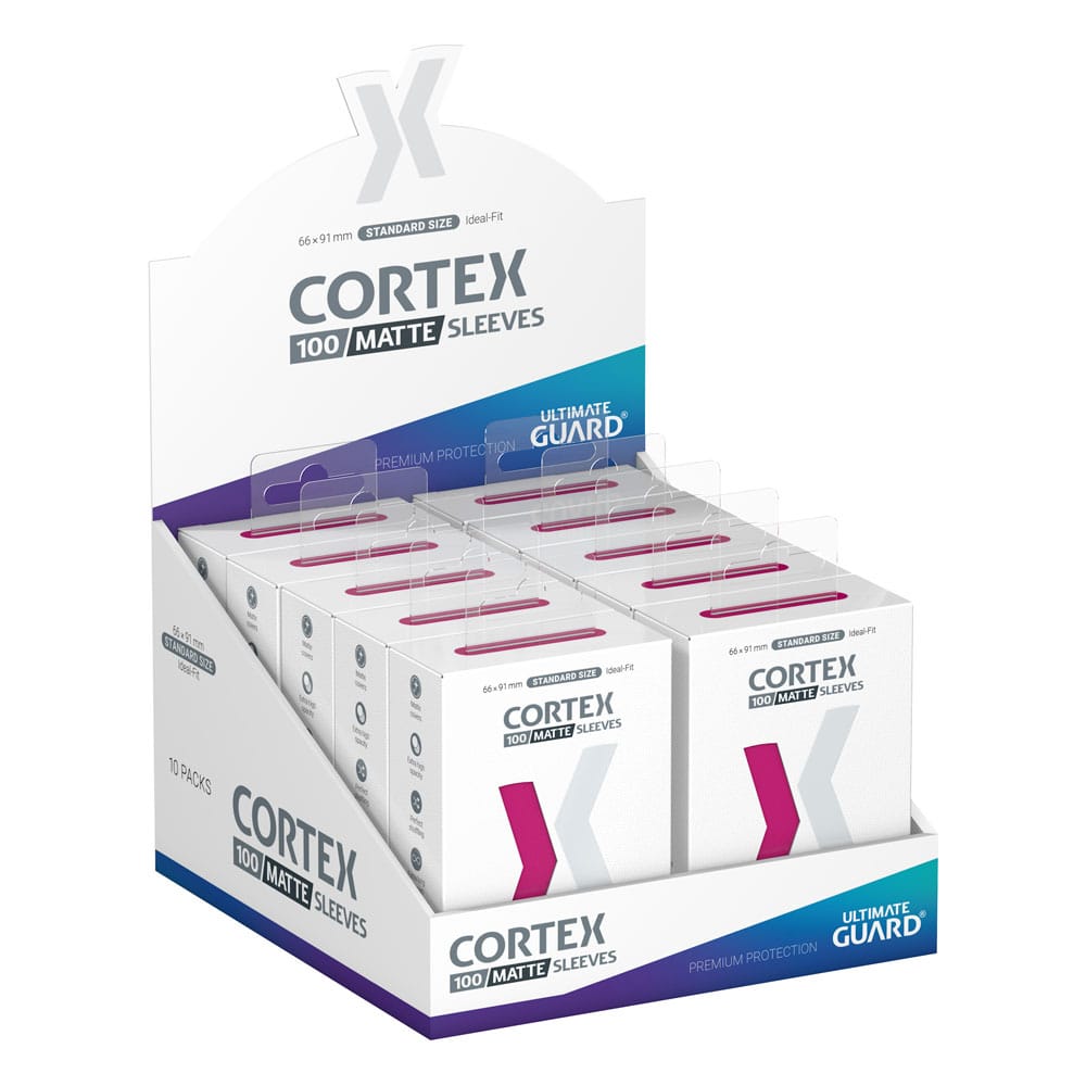 Ultimate Guard Cortex Sleeves Matte Standard Size 100 Pink Ultimate Guard