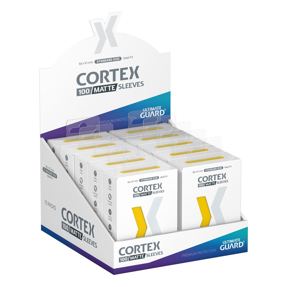 Ultimate Guard Cortex Sleeves Matte Standard Size 100 Yellow Ultimate Guard