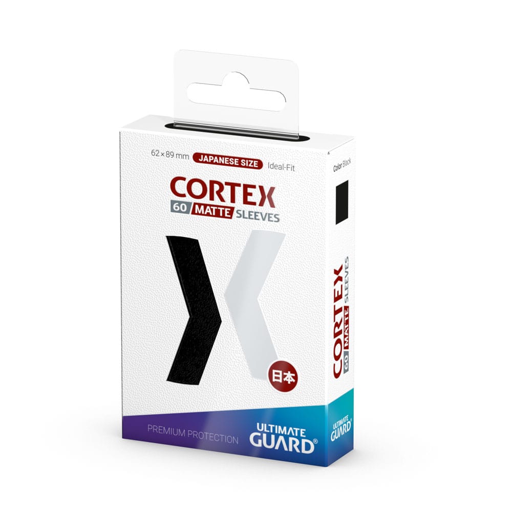 Ultimate Guard Cortex Sleeves Matte Japanese Size 60 Black Ultimate Guard