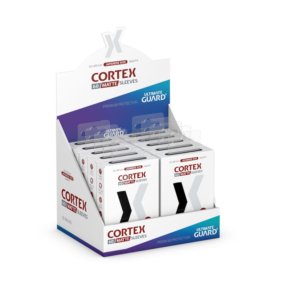 Ultimate Guard Cortex Sleeves Matte Japanese Size 60 Black Ultimate Guard