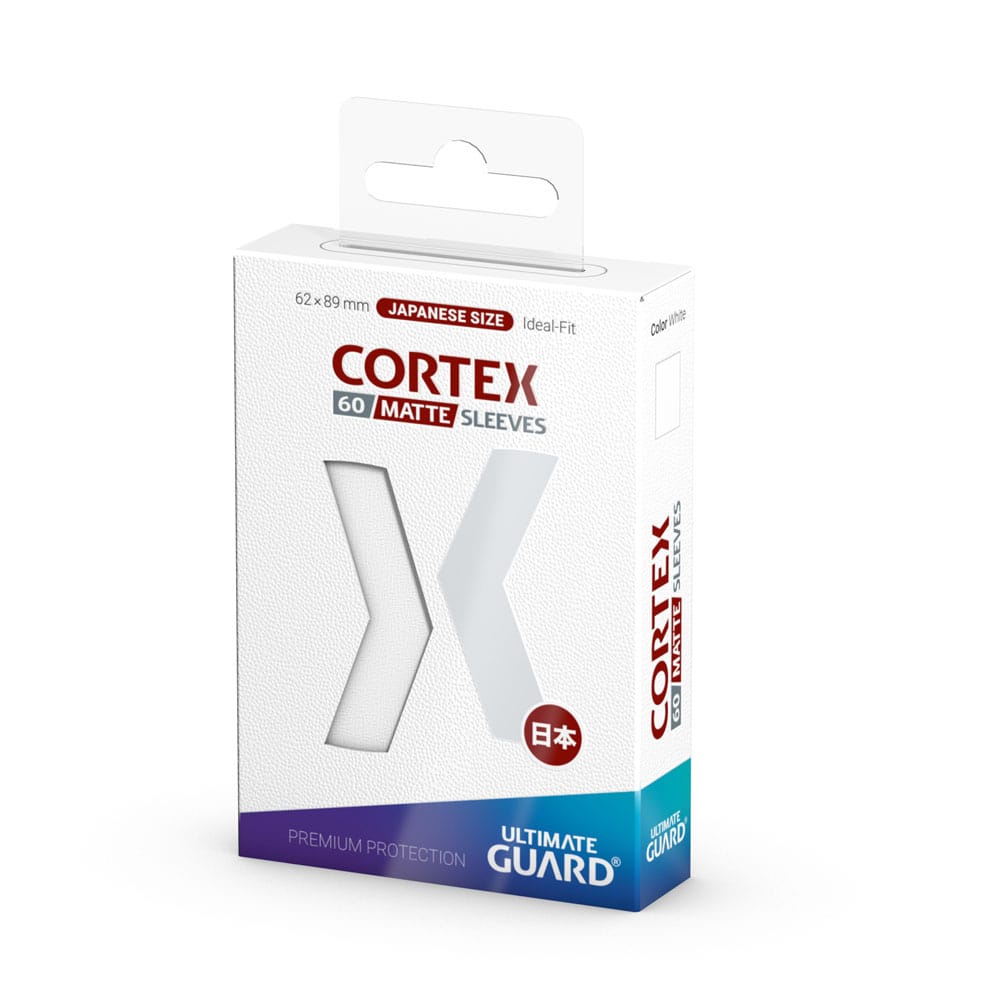Ultimate Guard Cortex Sleeves Matte Japanese Size 60 White Ultimate Guard
