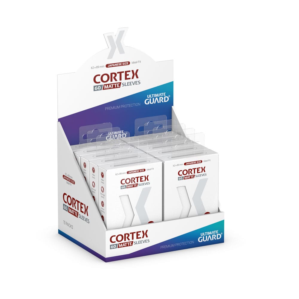 Ultimate Guard Cortex Sleeves Matte Japanese Size 60 White Ultimate Guard