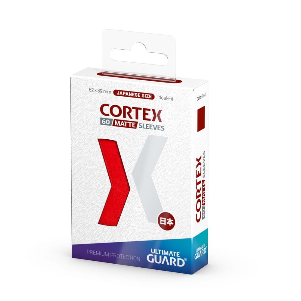 Ultimate Guard Cortex Sleeves Matte Japanese Size 60 Red Ultimate Guard