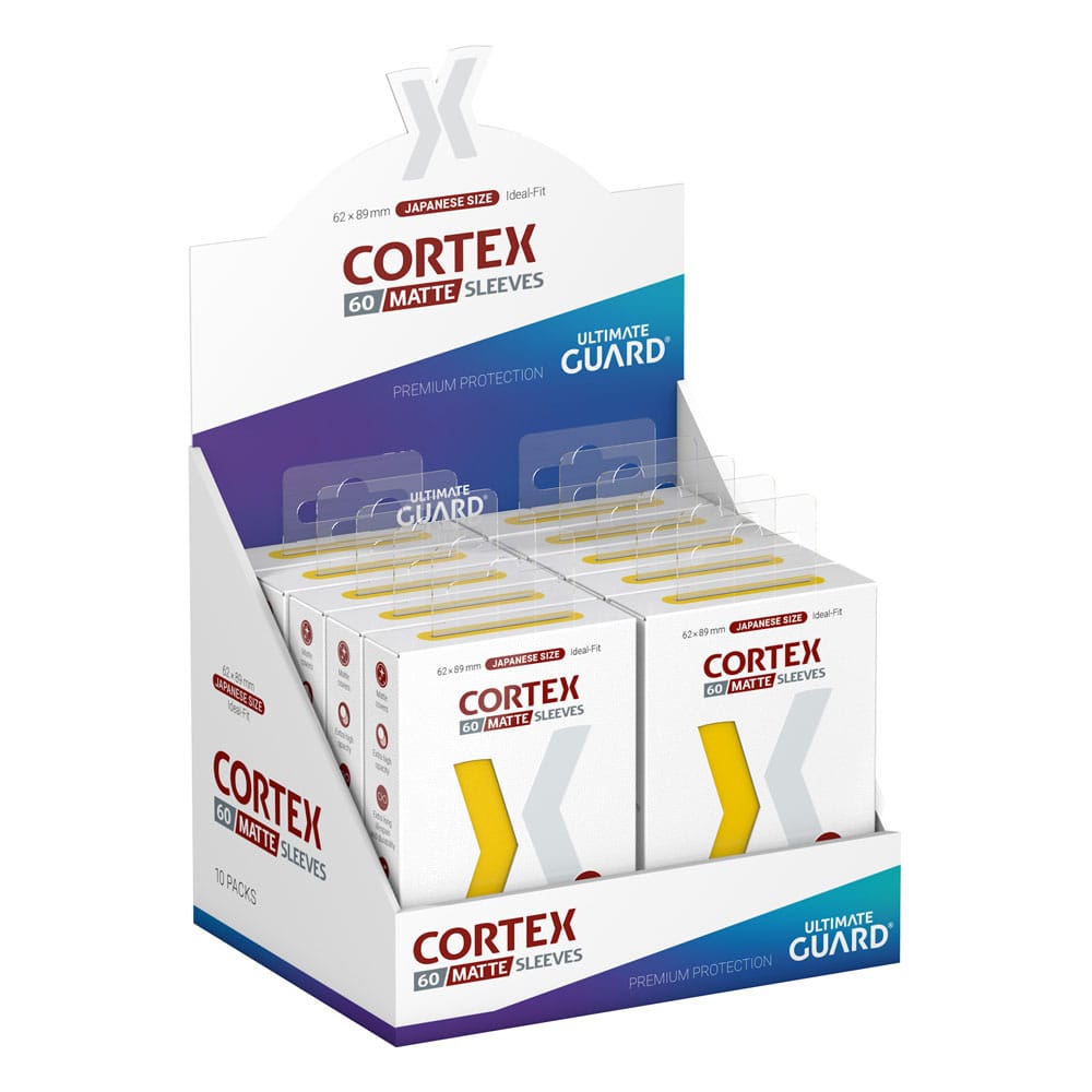 Ultimate Guard Cortex Sleeves Matte Japanese Size 60 Yellow Ultimate Guard