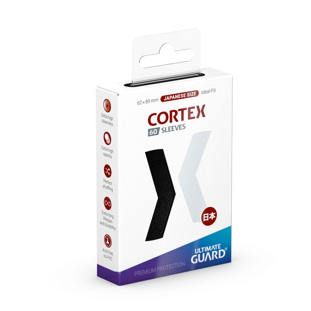 Ultimate Guard Cortex Sleeves Japanese Size 60 Black Ultimate Guard