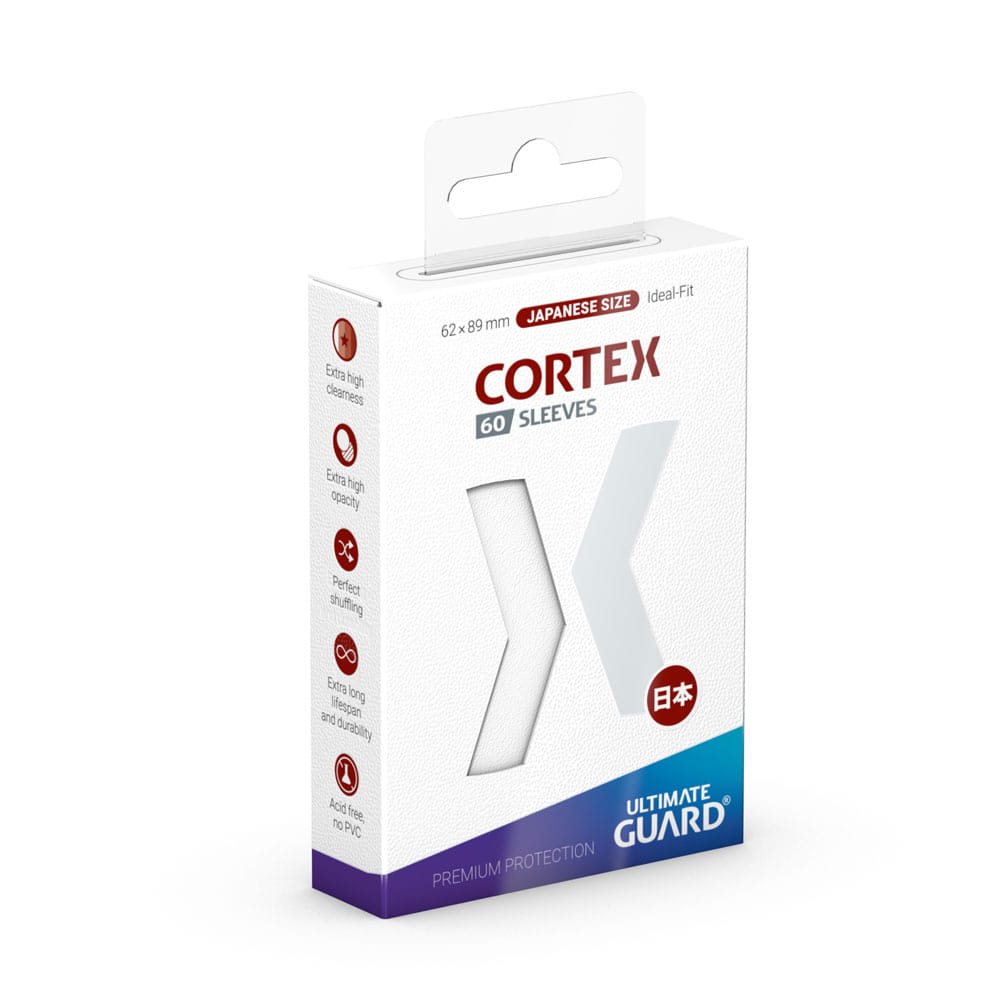 Ultimate Guard Cortex Sleeves Japanese Size 60 White Ultimate Guard