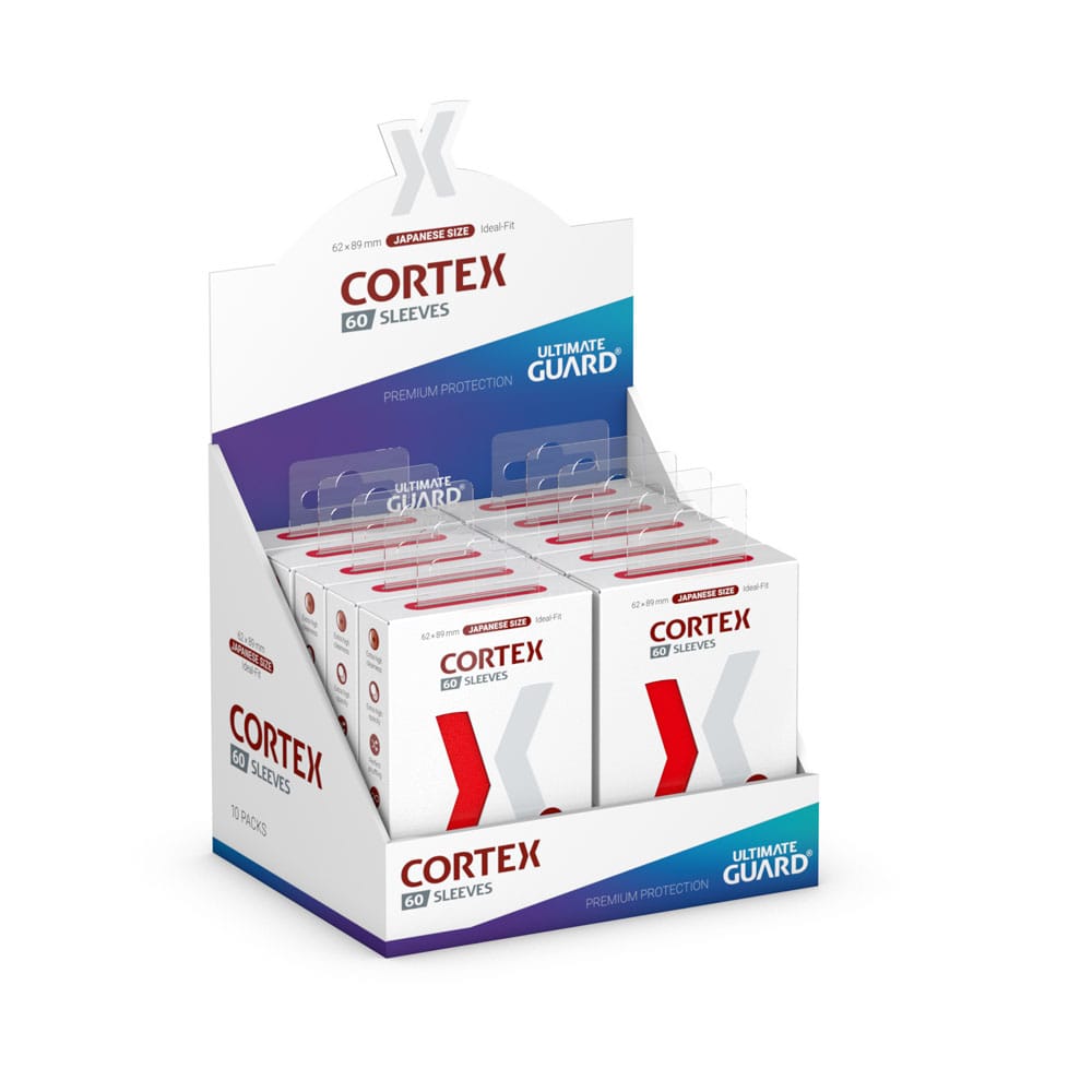 Ultimate Guard Cortex Sleeves Japanese Size 60 Red Ultimate Guard