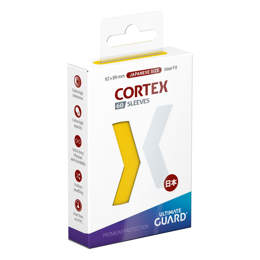 Ultimate Guard Cortex Sleeves Japanese Size 60 Yellow Ultimate Guard