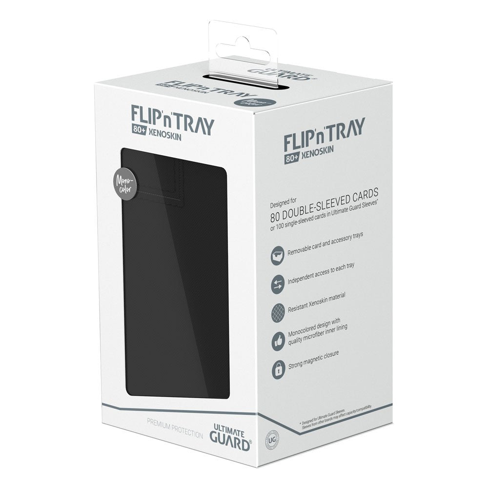 Ultimate Guard Flip'n'Tray 80+ Xenoskin Black Ultimate Guard