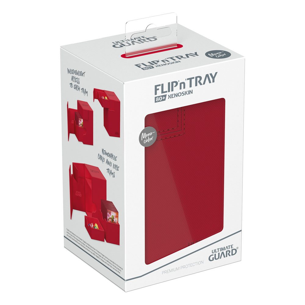 Ultimate Guard Flip'n'Tray 80+ Xenoskin Red Ultimate Guard