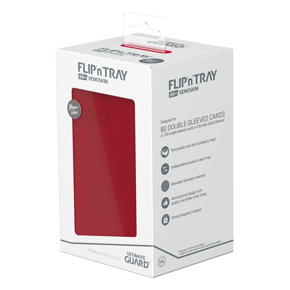 Ultimate Guard Flip'n'Tray 80+ Xenoskin Red Ultimate Guard