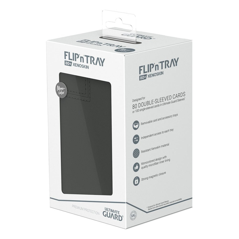 Ultimate Guard Flip'n'Tray 80+ Xenoskin Grey Ultimate Guard