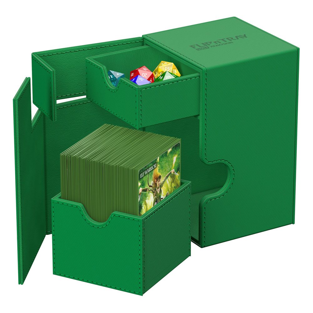 Ultimate Guard Flip'n'Tray 100+ Xenoskin Green Ultimate Guard
