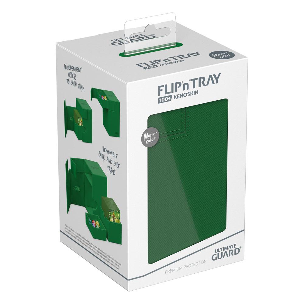 Ultimate Guard Flip'n'Tray 100+ Xenoskin Green Ultimate Guard