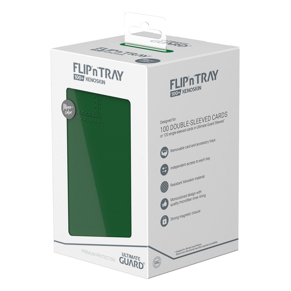 Ultimate Guard Flip'n'Tray 100+ Xenoskin Green Ultimate Guard