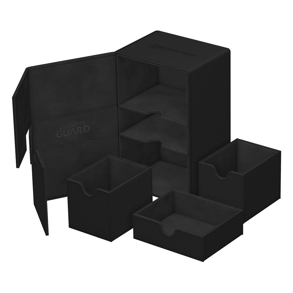 Ultimate Guard Twin Flip'n'Tray 160+ Xenoskin Black Ultimate Guard