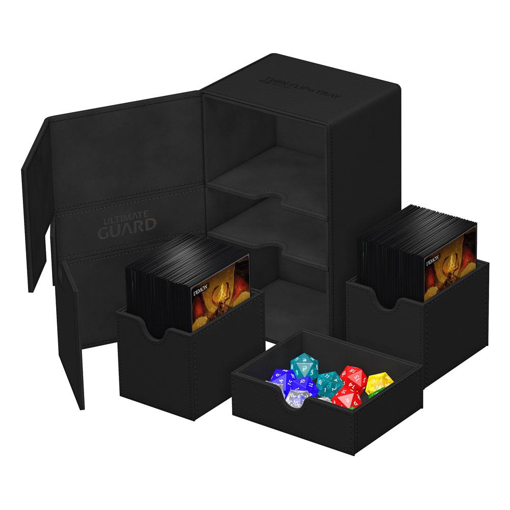 Ultimate Guard Twin Flip'n'Tray 160+ Xenoskin Black Ultimate Guard