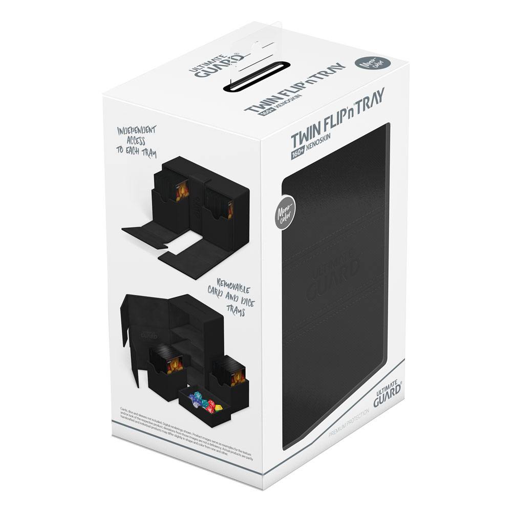 Ultimate Guard Twin Flip'n'Tray 160+ Xenoskin Black Ultimate Guard